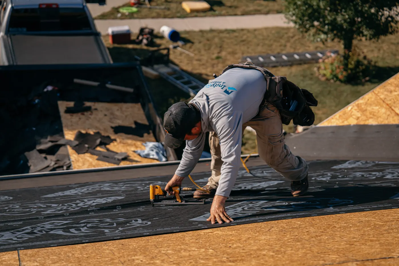 Roof inspection documented on a Ingalls home